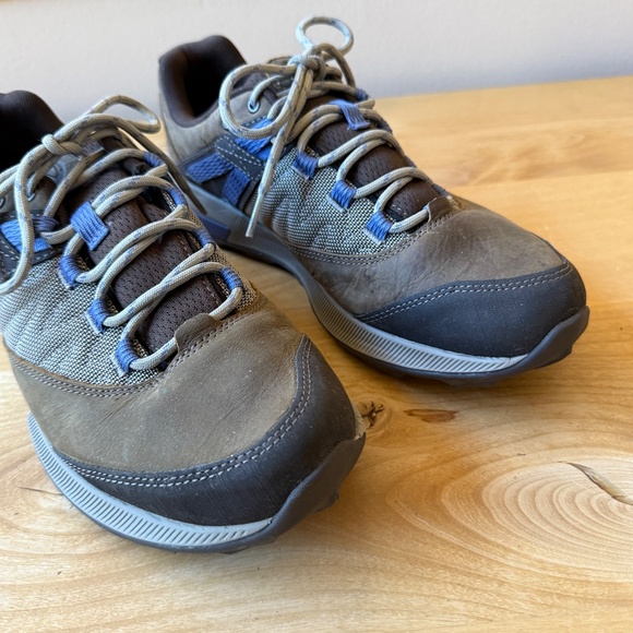 MERRELL ZION HIKING SHOE LEATHER MESH UPPER BREATHABLE LACE UP RUBBER TOE CAP 9 - Picture 9 of 12